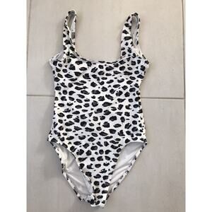 MNG Mango Multicolor Animal Print One Piece Swimsuit